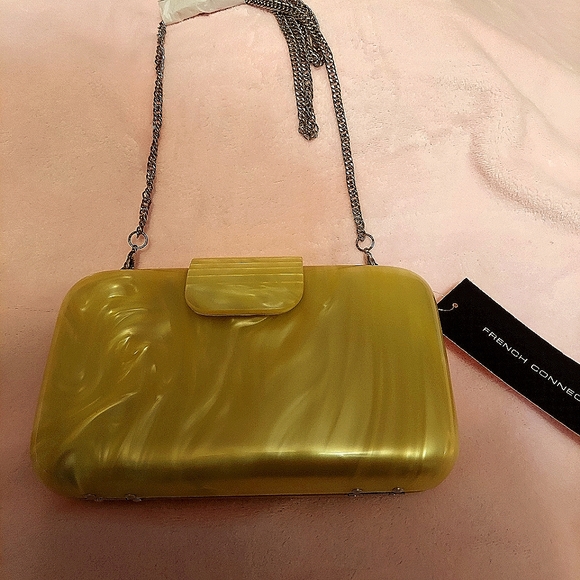 French Connection, Hard case yellow purse. - Picture 5 of 5